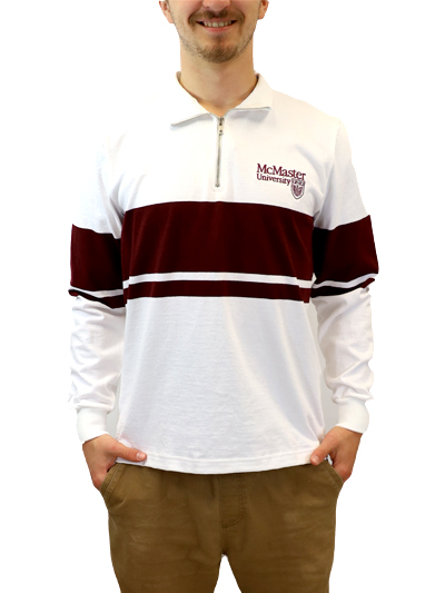 Official Crest 1/4 Zip with Maroon Stripe - #7880328