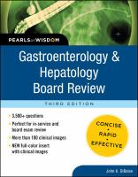 GASTROENTEROLOGY AND HEPATOLOGY BOARD REVIEW