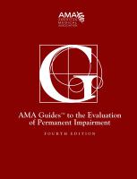 GUIDES TO THE EVALUATION PERMANENT IMPAIRMENT
