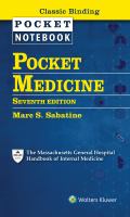 POCKET MEDICINE : MASSACHUSETTS GENERAL HOSPITAL HANDBOOK OF INTERNAL MEDICINE