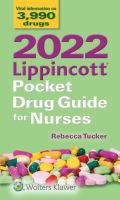 2022 LIPPINCOTT POCKET DRUG GUIDE FOR NURSES