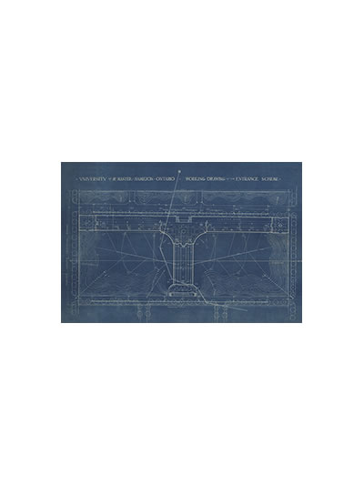 McMaster Blueprint 17"x11" Art Print