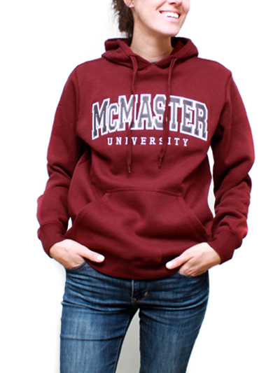 McMaster Fitted Twill Hooded Sweatshirt - Maroon - #7521164
