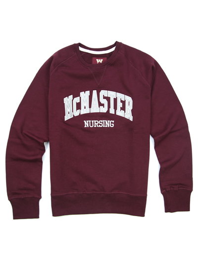 McMaster Nursing Crewneck Sweatshirt with Twill and Embroidery - #7728207