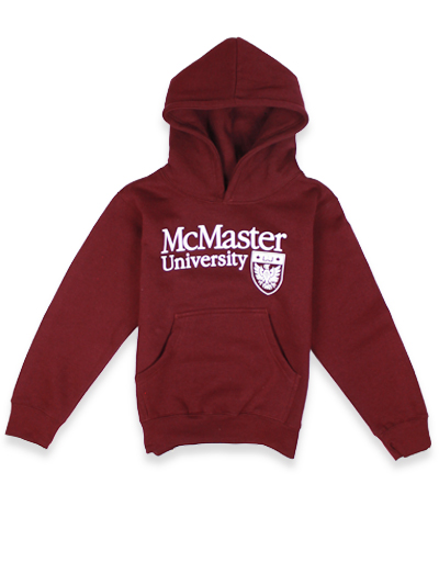 Youth McMaster Official Crest Hooded Sweatshirt - #7627125