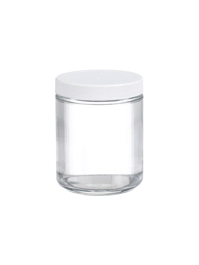 Clear Straight Sided Glass Jar 250ML