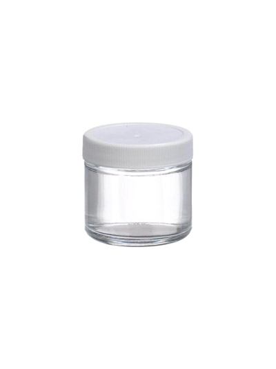 Clear Straight Sided Glass Jar 30ML