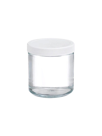 Clear Straight Sided Glass Jar 500ML