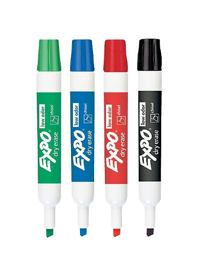 Expo Chisel Tip Dry Erase Markers 4PK  - #7351439