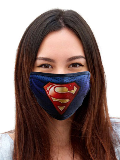 FACE MASK COVER ADULT SUPERMAN - #7841063
