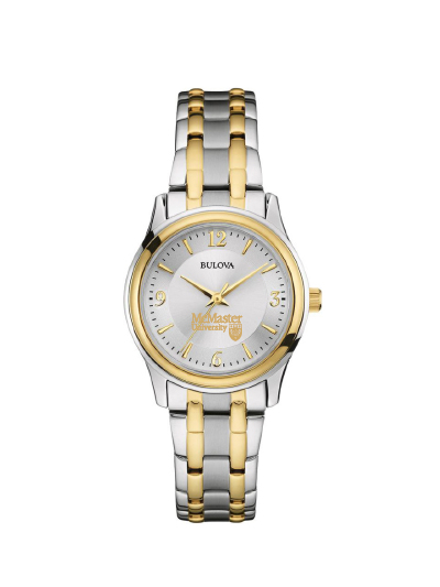 Silver/Gold McMaster Official Crest Classic Two-Tone Round Watch