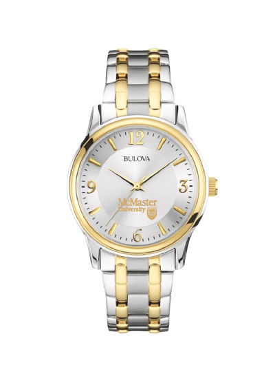 Silver/Gold McMaster Official Crest Classic Two-Tone Round Watch