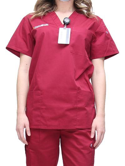 Personal Support Worker (PSW) Logo'd Scrub Top - #7911444