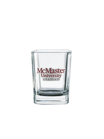 McMaster Graduate Square Shot Glass