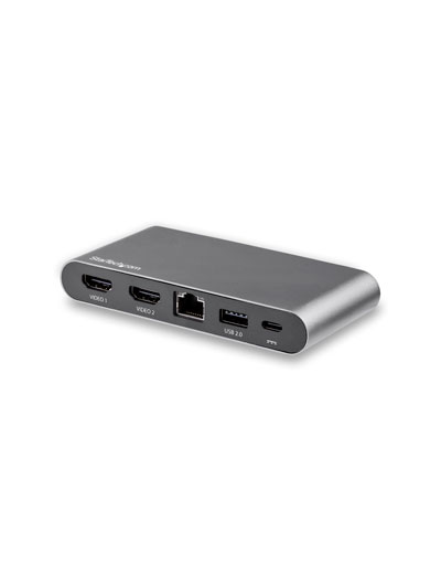 STARTECH USB-C DOCK - 4K DUAL MONITOR, 2X HDMI, 100W PD, 2XUSB-A, ETHERNET - #7872719