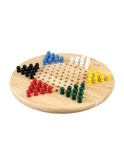 CHINESE CHECKERS - 11" WOOD BOARD  - #7888299