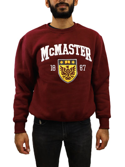 McMaster Crewneck with Official Crest Patch - #7876388