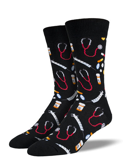 Socksmith Mens Crew Sock- meds - #7895810