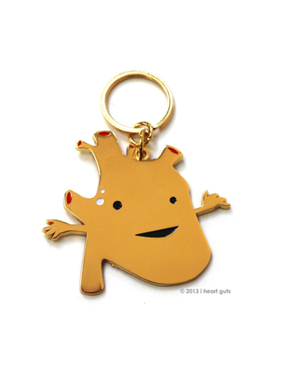 Heart of Gold Keychain