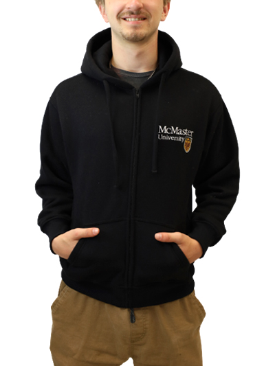 McMaster Official Crest Full Zip Hooded Sweatshir - #7880962
