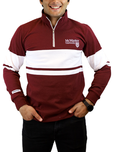 Official Crest 1/4 Zip with White Stripe  - #7880266