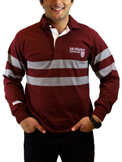 Official Crest Rugby Shirt with Grey Stripe