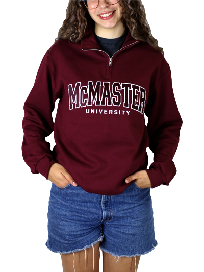 McMaster 1/4 zip with Full Front Twill - #7894939
