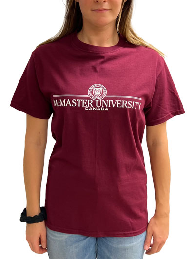 McMaster Tshirt with Circle Crest Line - #7901386