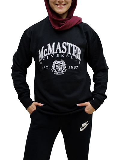 McMaster University Crewneck with Crest Design - #7902301