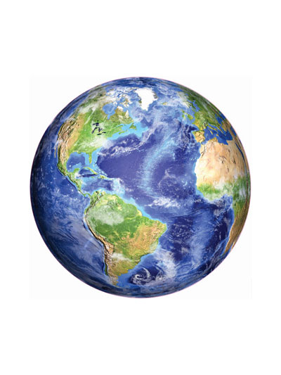 Planet Earth Round Jigsaw Puzzle - #7918050