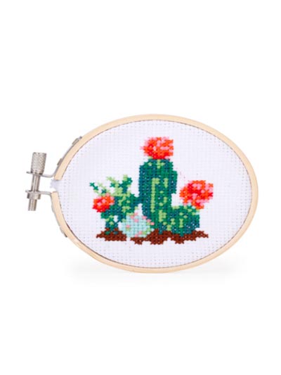 Mini Cross Stitch Kit - Cactus - #7932247