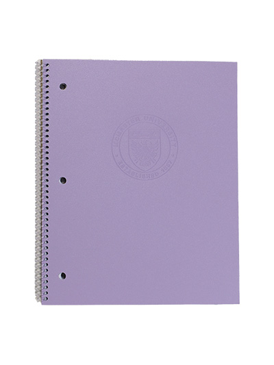 Circle Crest 1 Subject Tone on Tone Notebook - #7939620