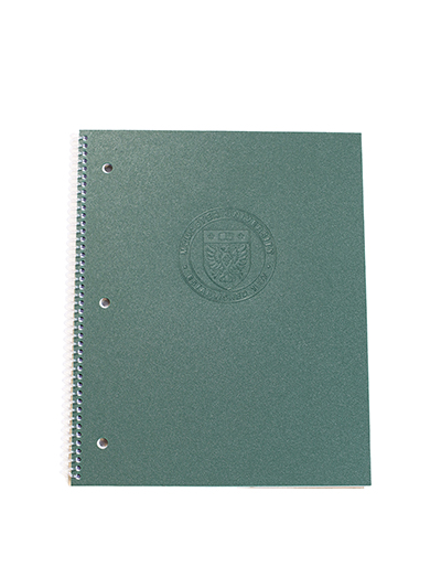 Circle Crest 1 Subject Tone on Tone Notebook - #7939639