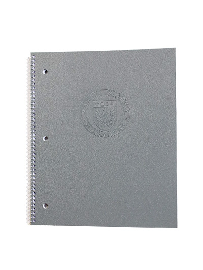 Circle Crest 1 Subject Tone on Tone Notebook - #7939648