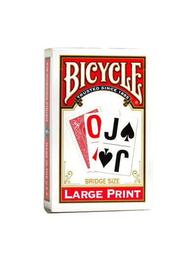 Bicycle Large Print Playing Card - #7888771