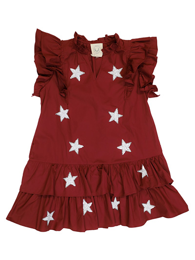 Game Day Mini Dress with Sequin Stars - #7941595