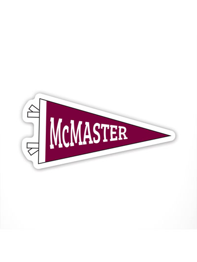McMaster Pennant Sticker - #7950254