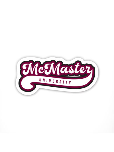 McMaster University Script Sticker - #7954494