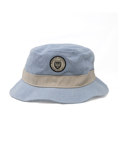 Circle Crest Denim Bucket Hat - #7975993