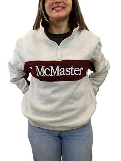 McMaster Puff Embroidered 1/4 Zip Sweatshirt - #7858728