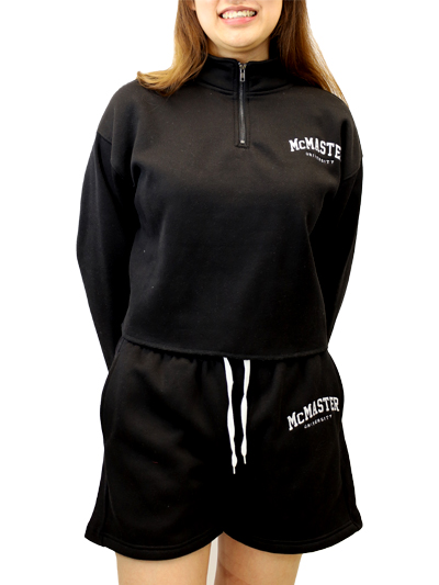 McMaster University ¼ Zip Crop Sweatshirt