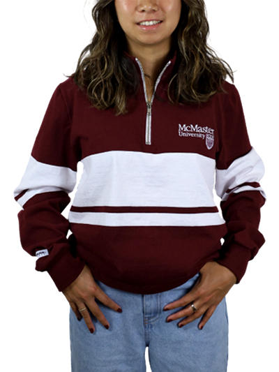 Official Crest 1/4 Zip with White Stripe - #7880266
