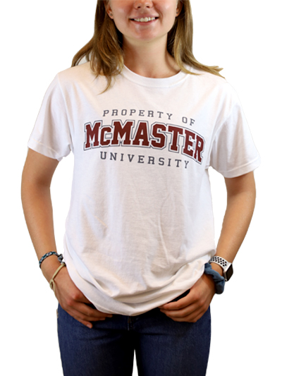 Property of McMaster University Short Sleeve TShirt - #7842426