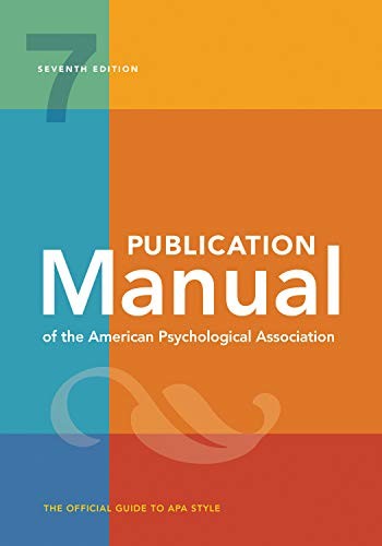 PUBLICATION MANUAL OF THE APA 7TH