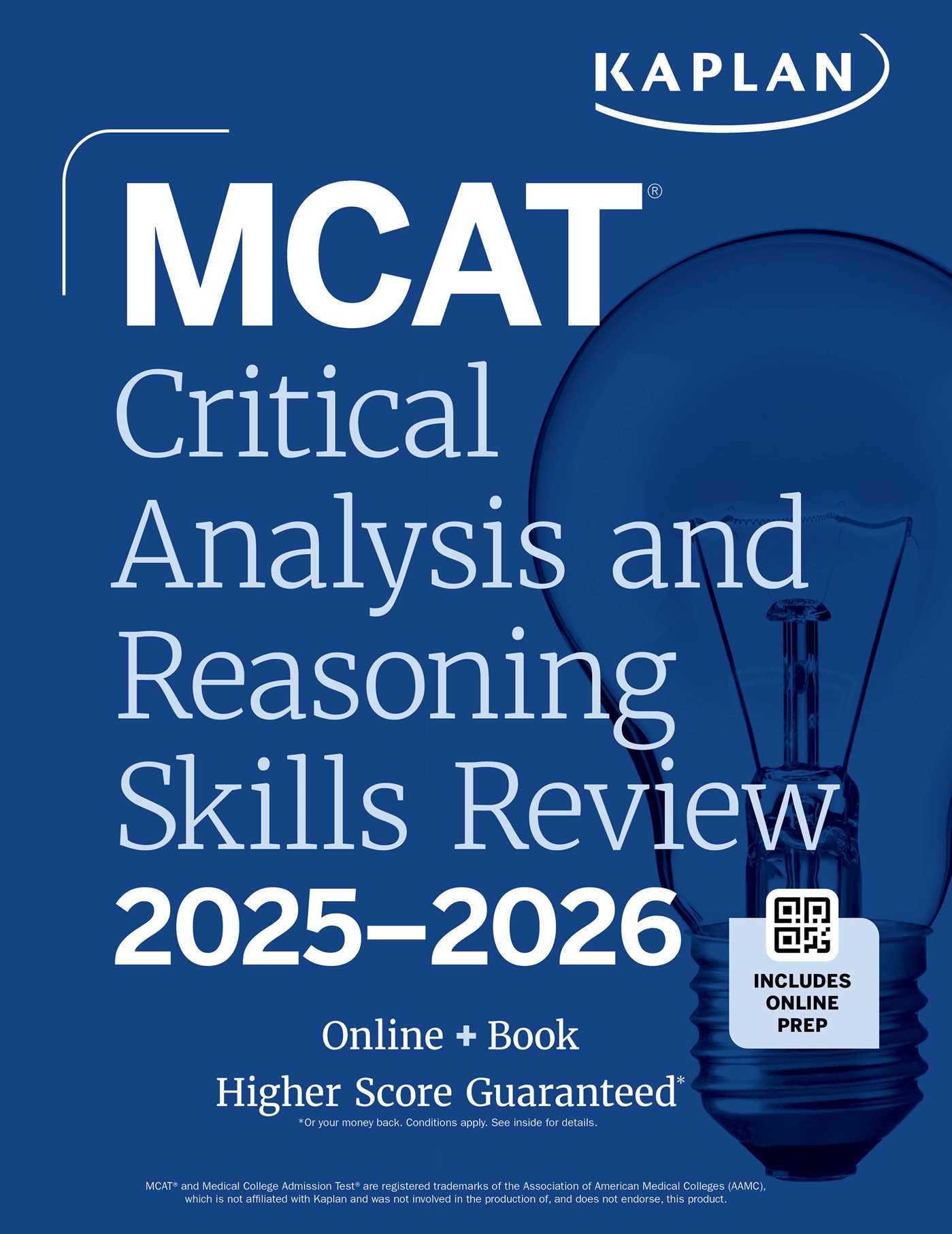 MCAT CRITICAL ANALYSIS AND REASONING SKILLS REVIEW 2025-2026, by KAPLAN TEST PREP
