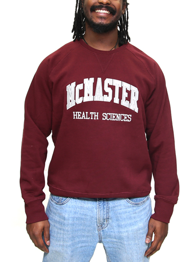 McMaster Health Sciences Crewneck Sweatshirt with Twill and Embroidery - #7755491