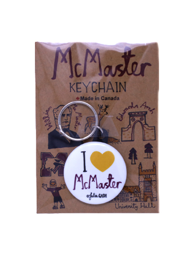 I Love McMaster Keychain - #7894466