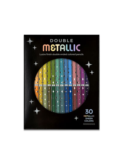 Double Metallic Coloured Pencil Set - #7964650