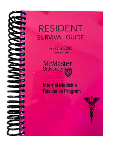 RESIDENT SURVIVAL GUIDE 12TH (RED BOOK), by MCMASTER UNIVERSITY
