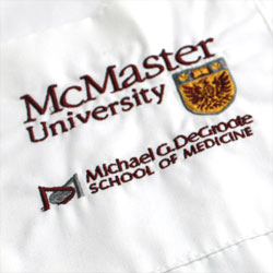 Michael G. DeGroote School of Medicine Embroidered Logo